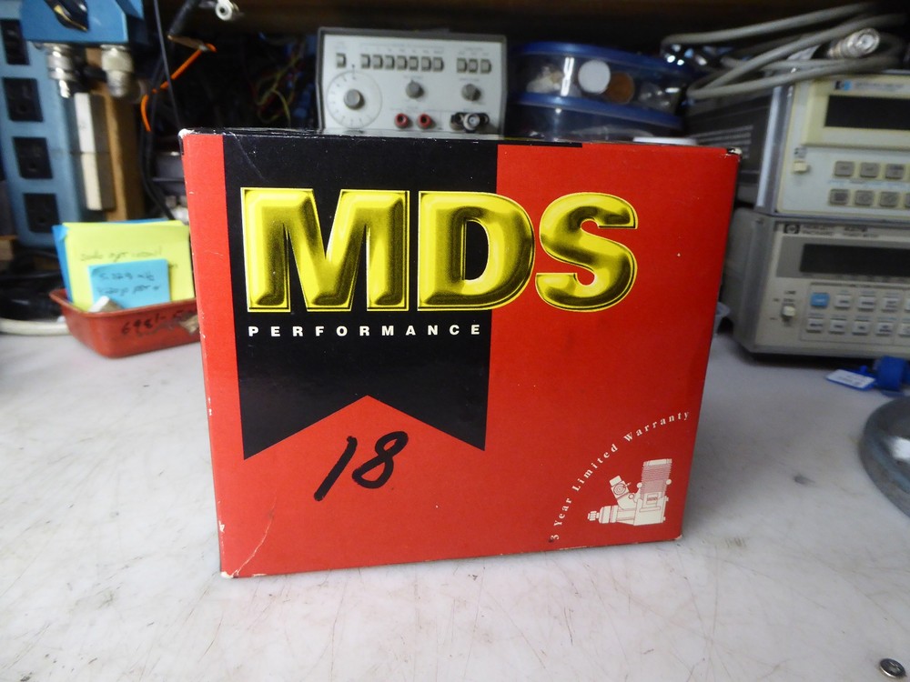 MDS 18 Pro Series RC Engine with muffler,box & paperwork