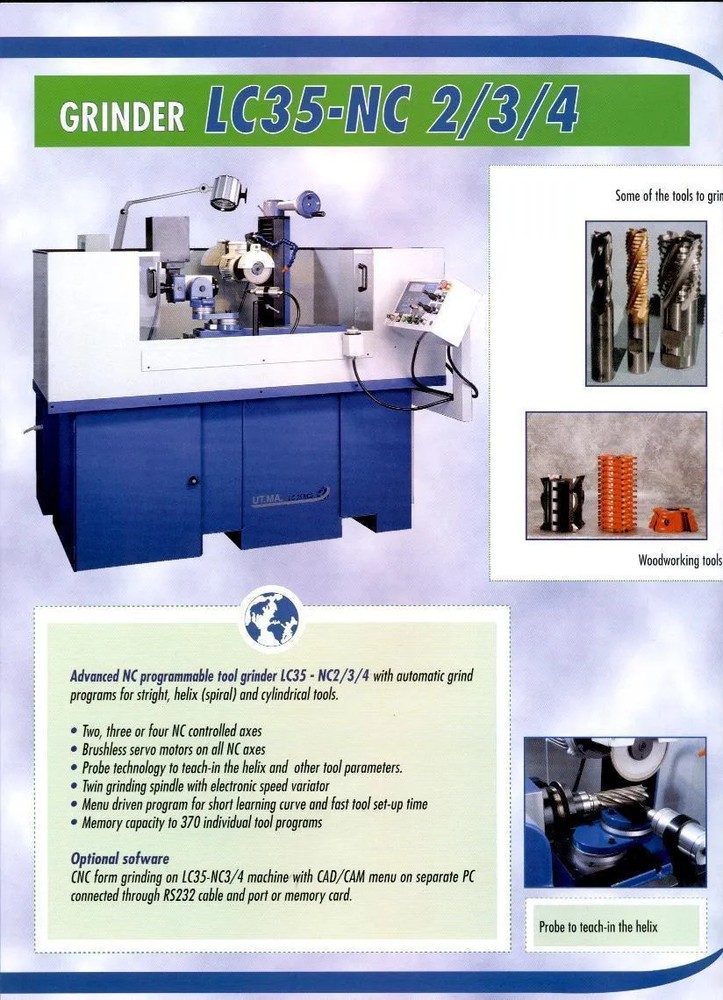 UTMA MODEL #LC35-NC3 AUTOMATIC TOOL & CUTTER GRINDER: STOCK #11964
