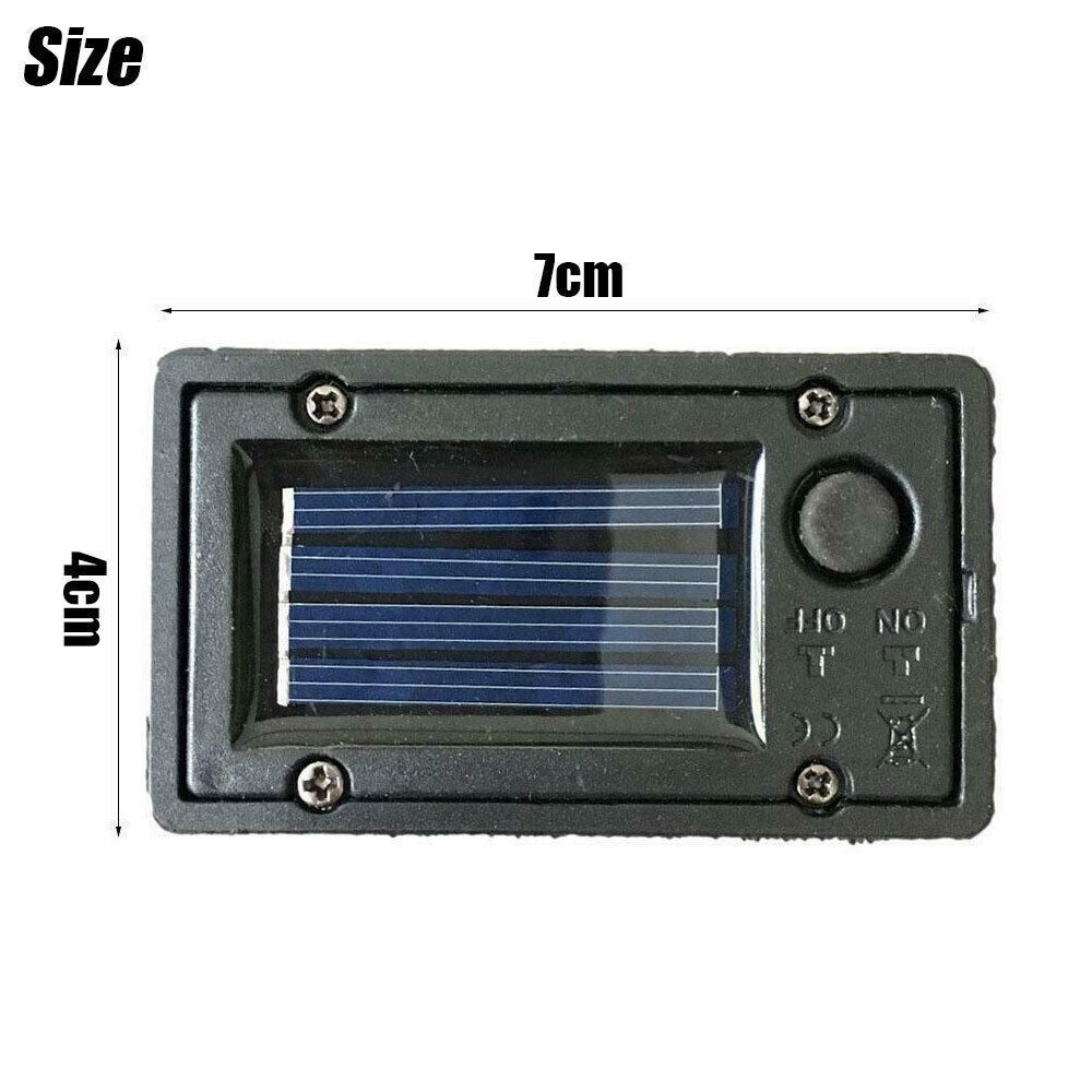 2x Garden Solar Powered Replacement Rectangular LED Light Box for Lantern Lamp