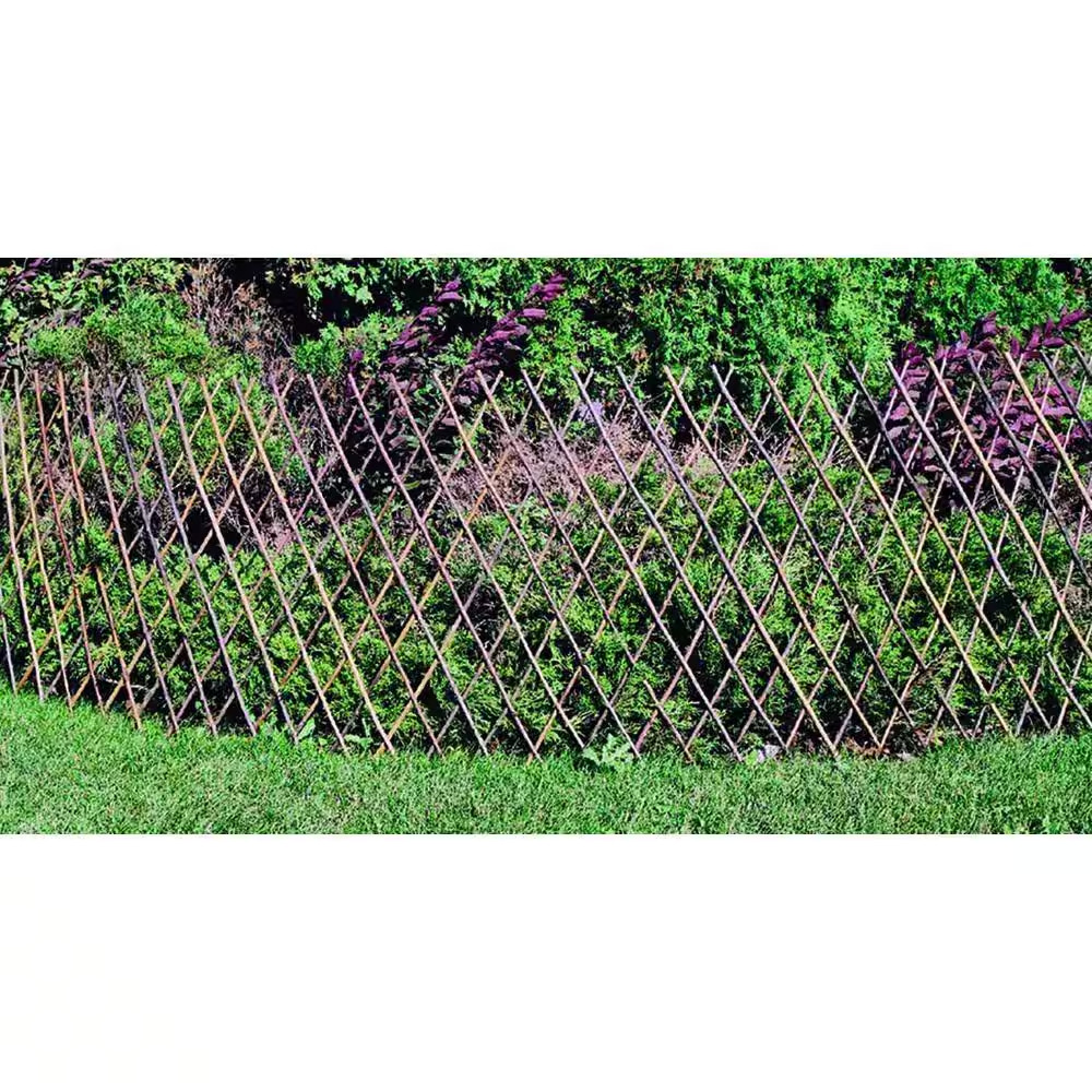 72 In. L X 48 In. H Willow Expandable Trellis Fence Set