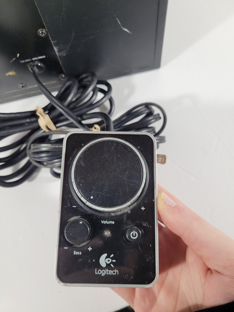 Logitech Z4 Subwoofer and Volume Controller Control - Tested. Ships Free
