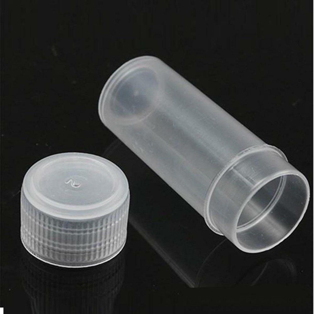 50Pack 5ml Volume Plastic Small Bottle Vial Storage Container Sample Collection
