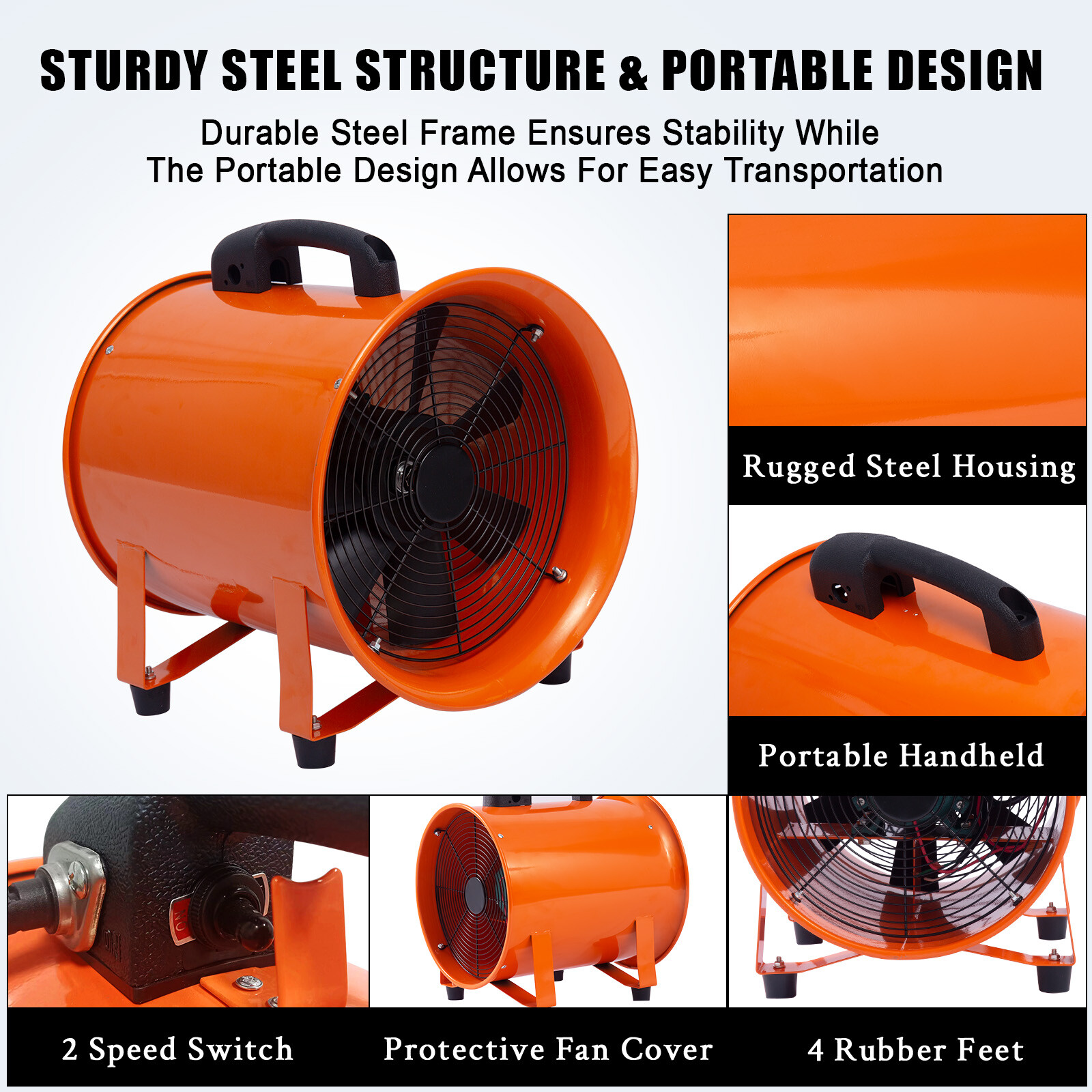 Exhaust Fan Ventilation Paint Booth Utility Blower, Utility Blower Fan, Portable