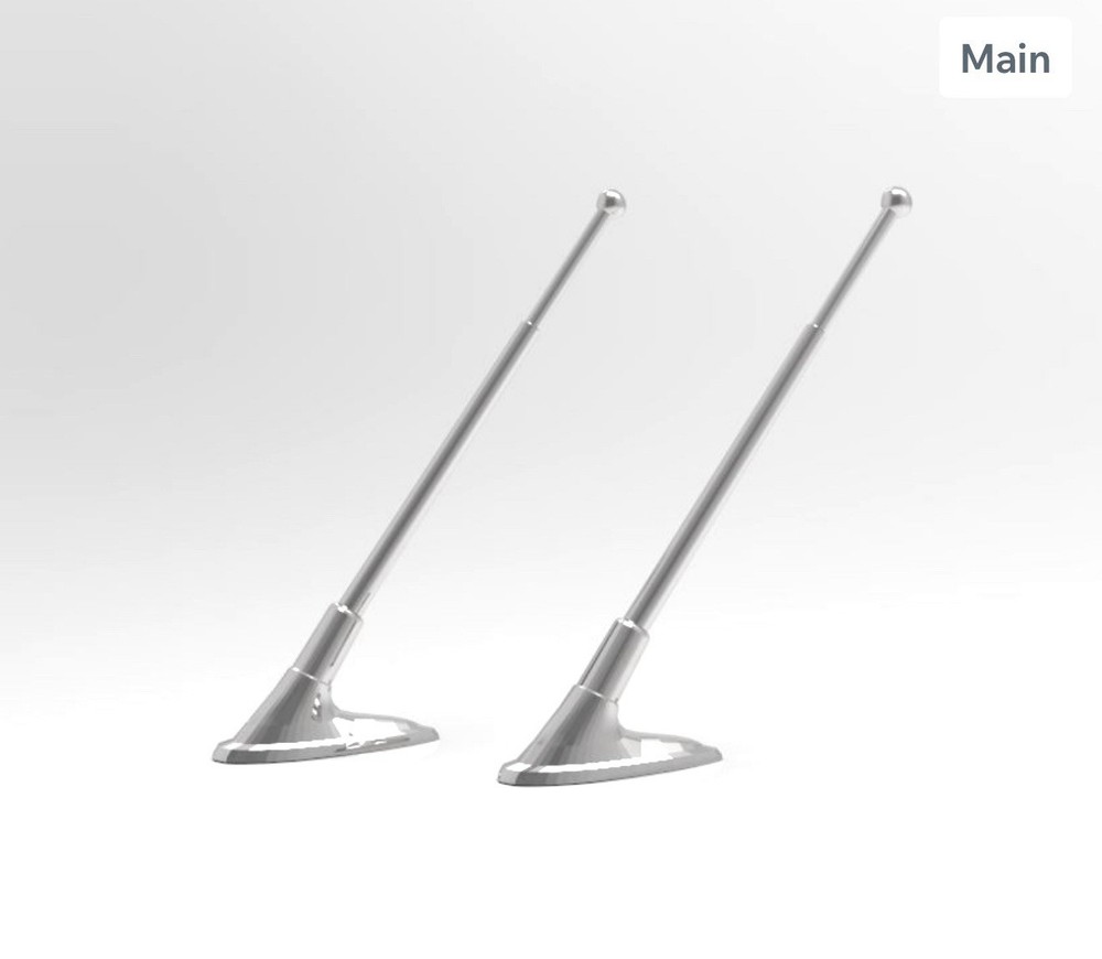 1:10 55-57 Chevy antenna (2) Angled Back Style