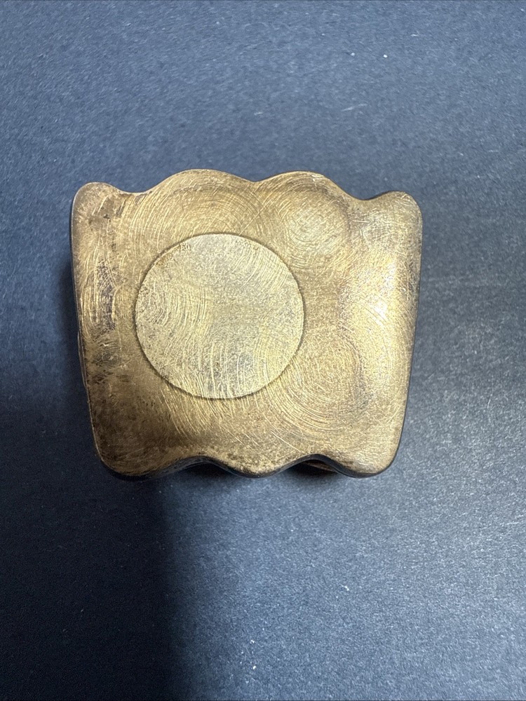 Vintage Solid Silver Book shape PillBox with rose , Snuff Box