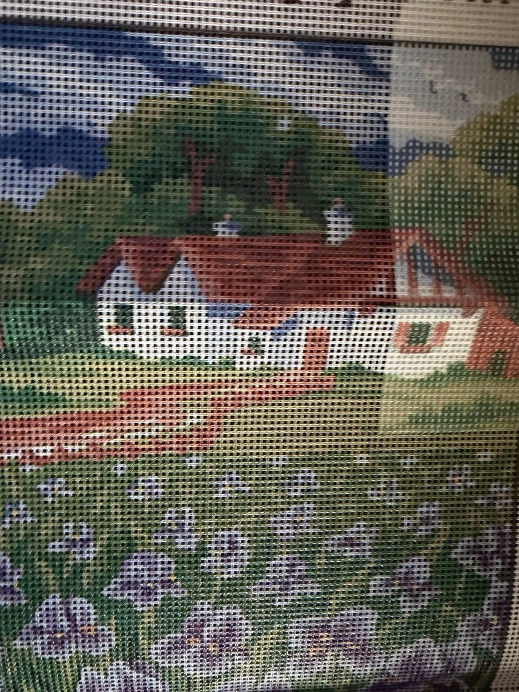 needlepoint Tapestry Gobelin Canvas Only 30x60 Cm Irish Fields