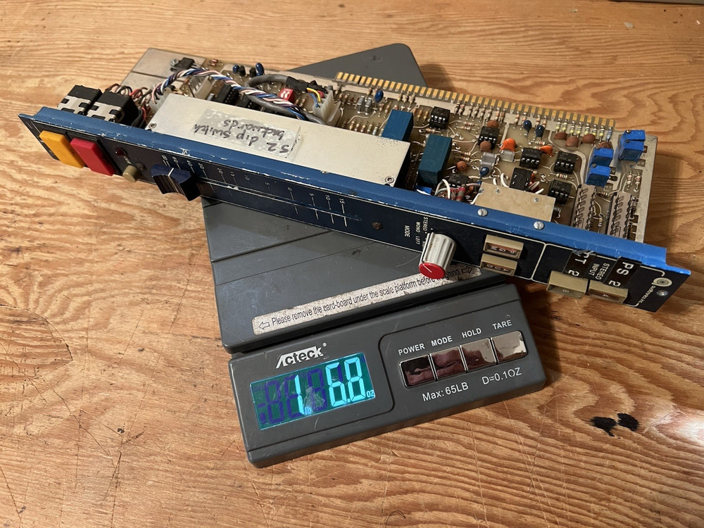 vintage Auditronics blueface 200-SLI stereo line input console module