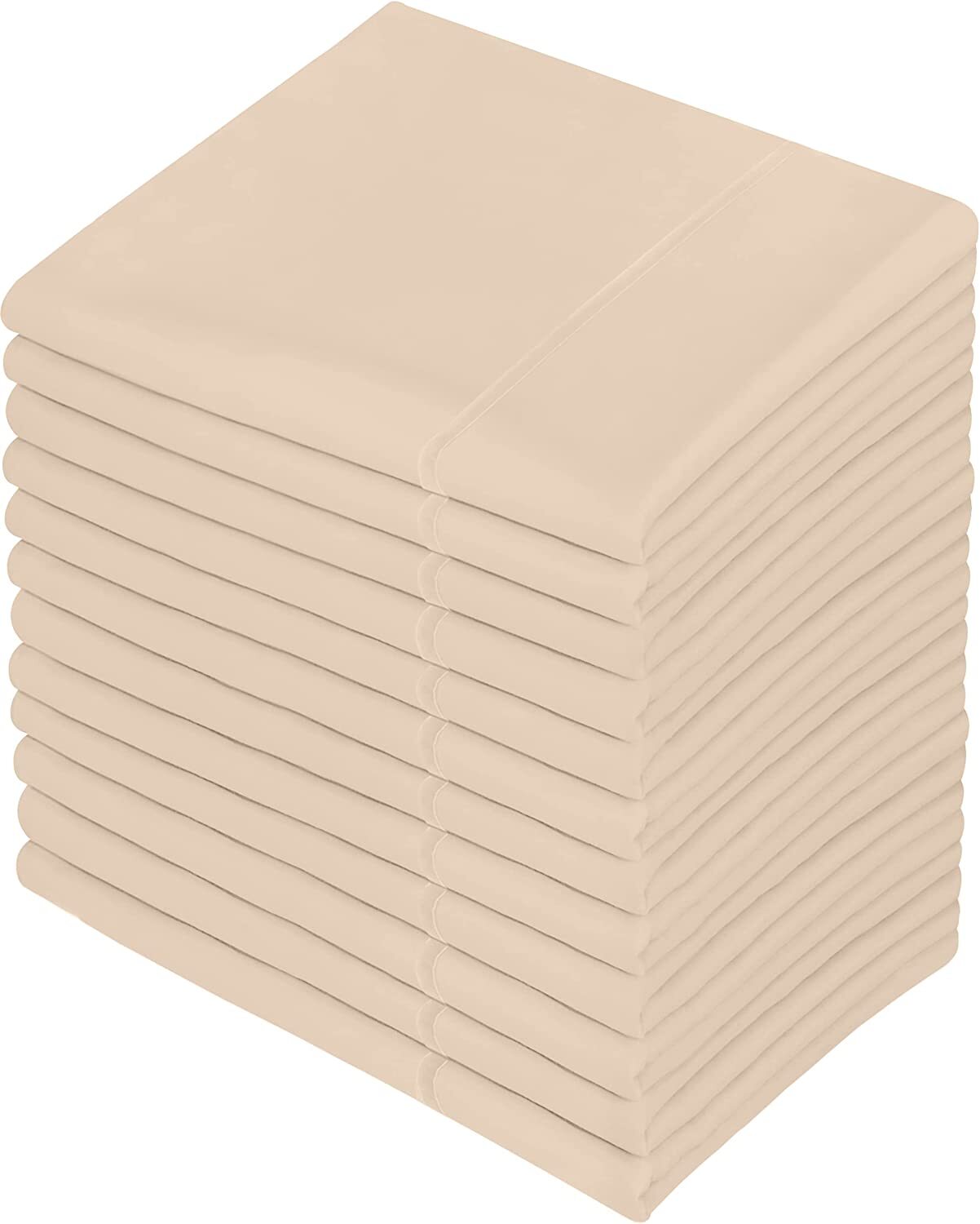 Pillowcases 12 Pack King ,Queen Pillowcase Set Microfiber Fabric Utopia Bedding