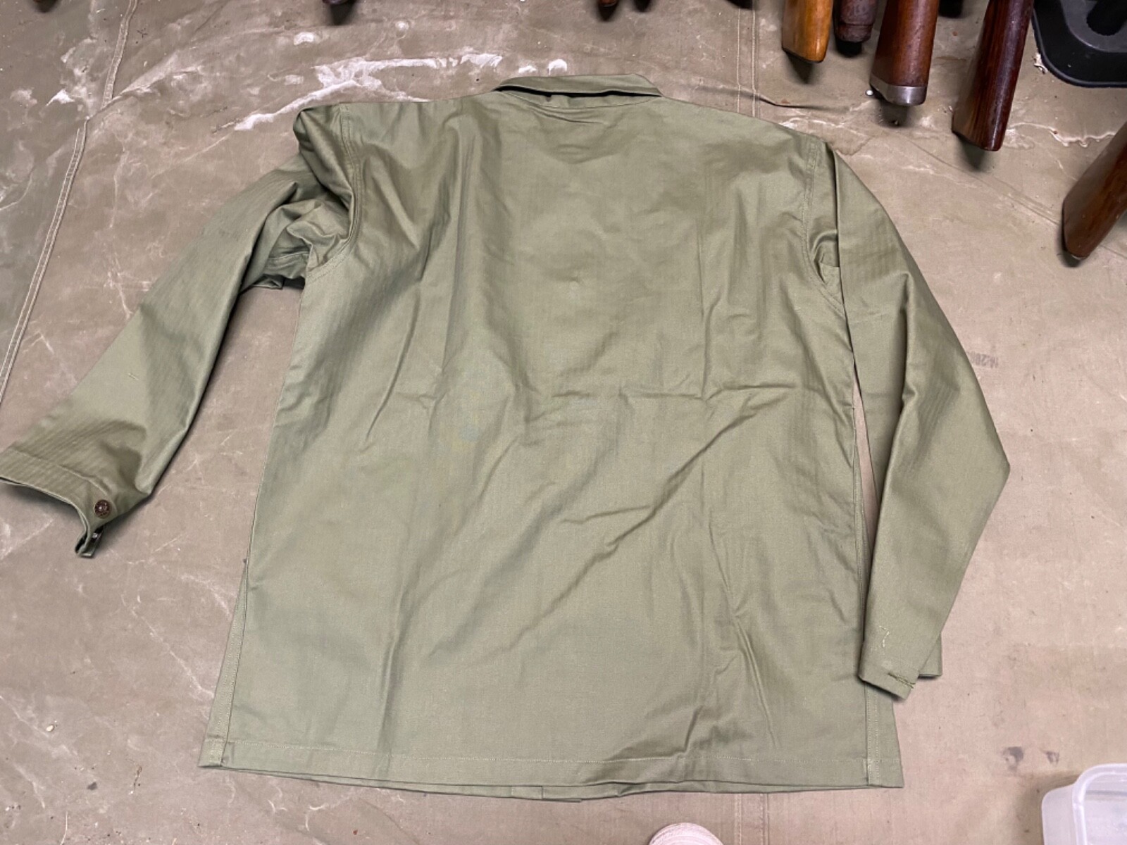 WWII US USMC MARINE P1941 P41 COMBAT FIELD HBT JACKET-SIZE XLARGE 48