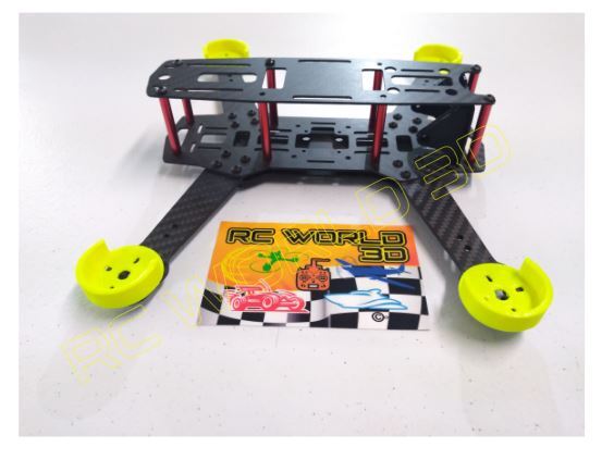 QUADCOPTER BRUSHLESS MOTOR MOUNT/BASE PROTECTOR 4PCS 3D PRINTED PLA HI-VIS