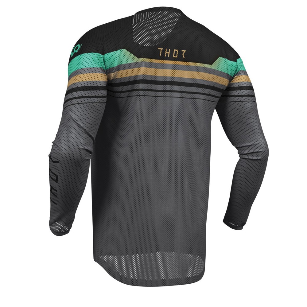 Thor Launchmode Vented Raptor Jersey - Black/Charcoal