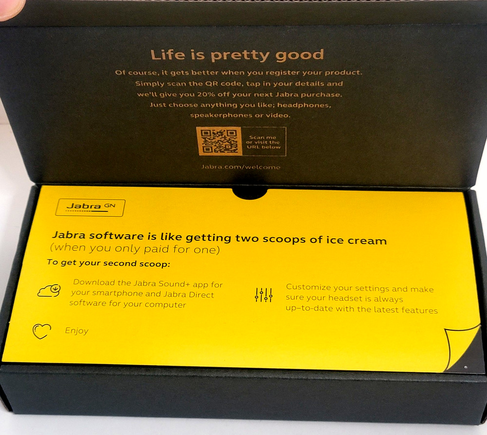 Jabra Evolve2 65 Flex Foldable Wireless Headset Fast Pairing HSC190W OPEN BOX