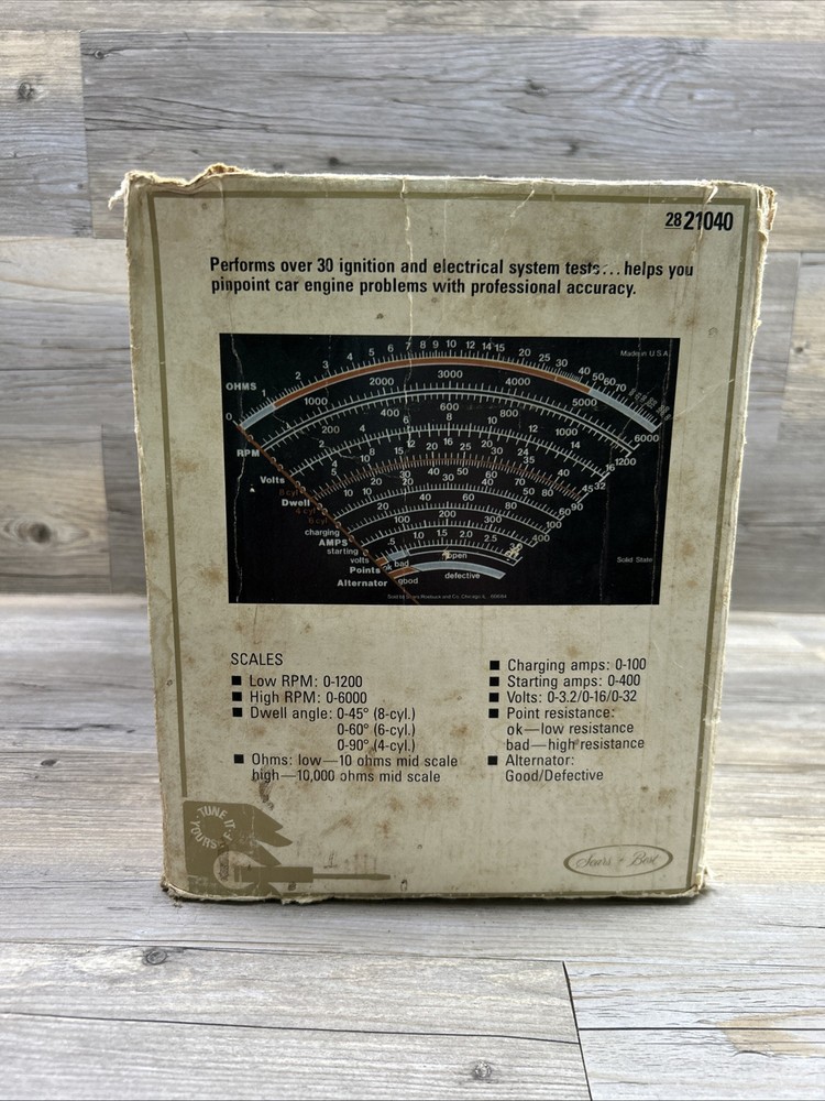 Sears Craftsman Professional Engine Analyzer 2821040