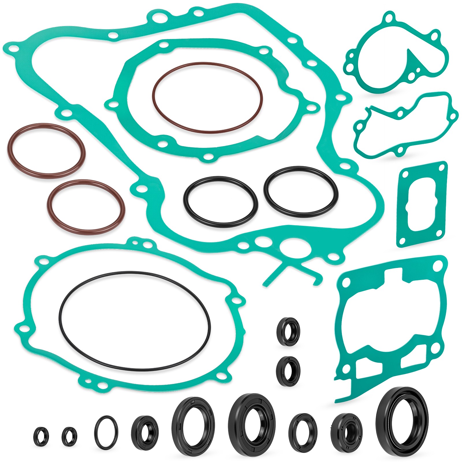 Complete Engine Top & Bottom End Gasket w/ Oil Seal Kit For Yamaha YZ125 1998-04