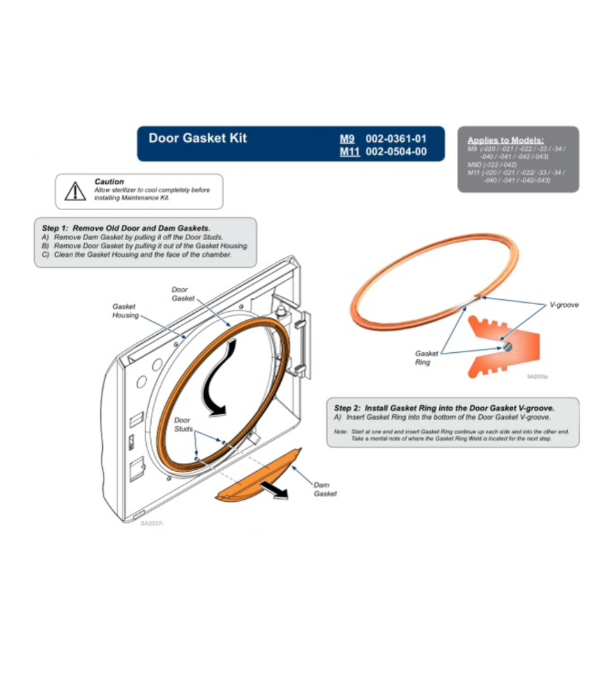 Midmark Ritter M11 M11D Preventive Maintenance Kit