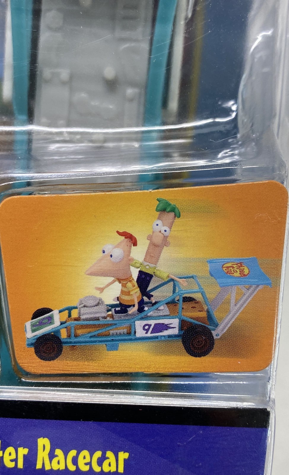 Phineas & Ferb Dragster Racecar Jakks Pacific Plastic Action Figure Vehicle Set