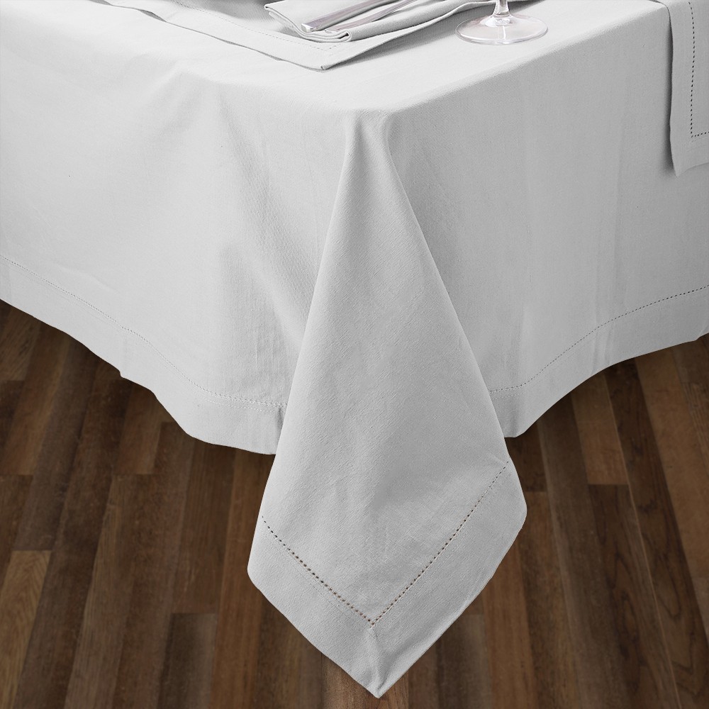 Rans Hemstitch Tablecloth White 150x360cm