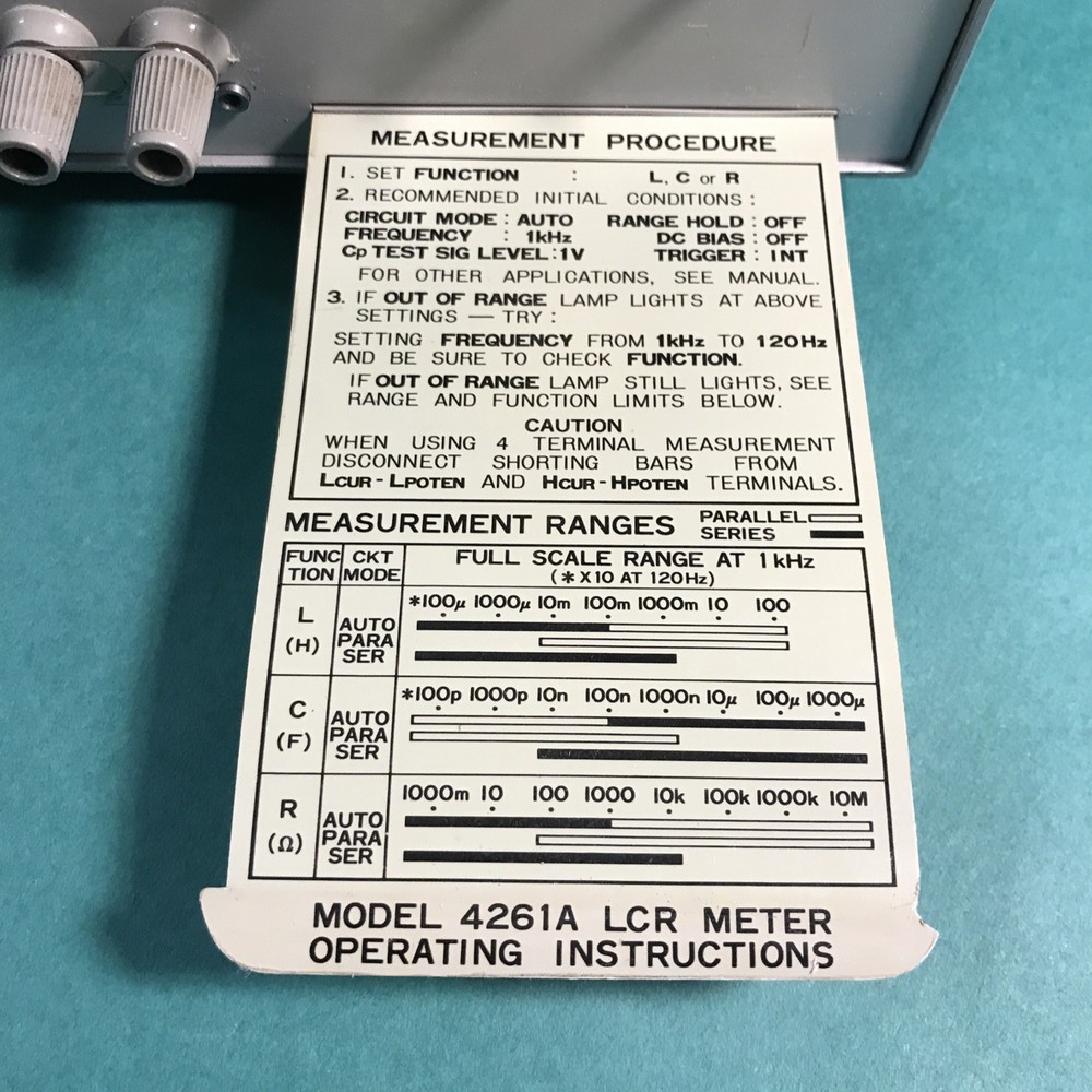HP 4261A Digital LCR Meter laboratory