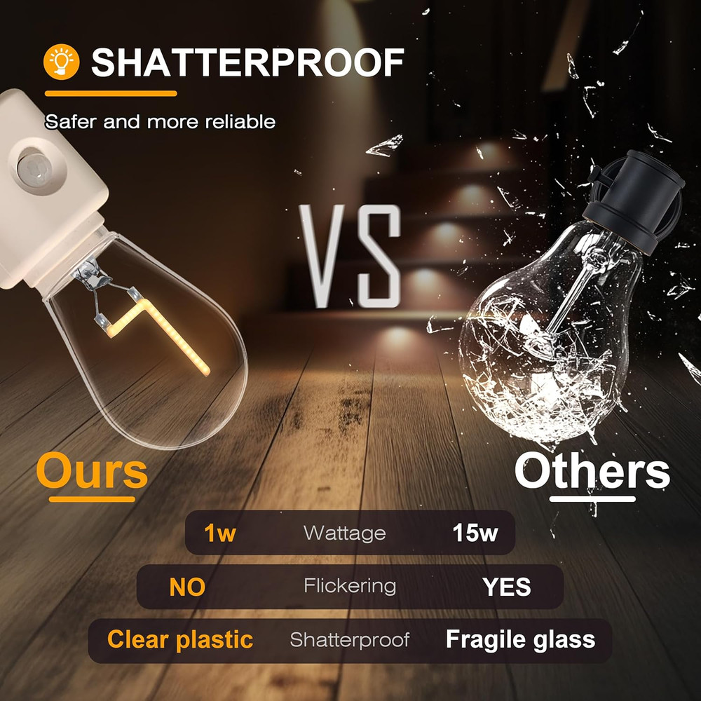 LED Night Light Plug In, Motion Sensor Night Light with Adjustable Brightness 3