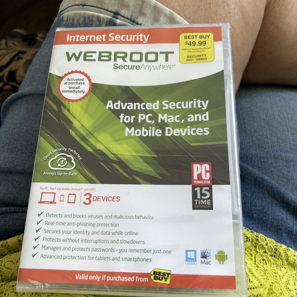 Webroot SecureAnywhere Internet Security - Full Version for Windows & Mac...