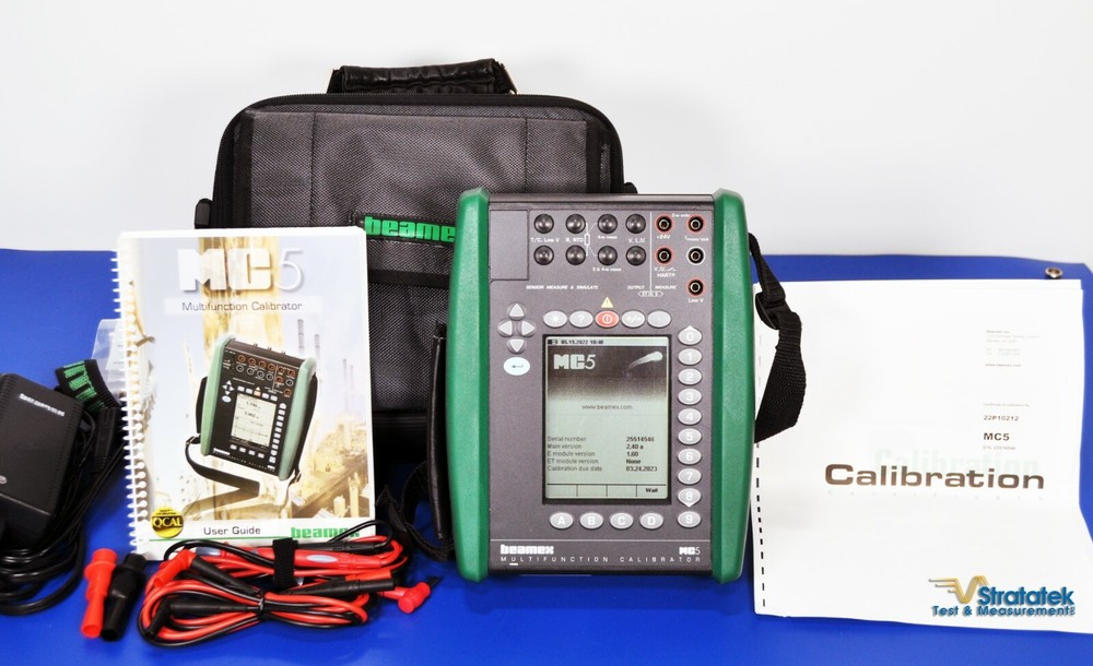 Beamex MC5 Multifunction Process Calibrator Fluke Leads - NIST Calibrated
