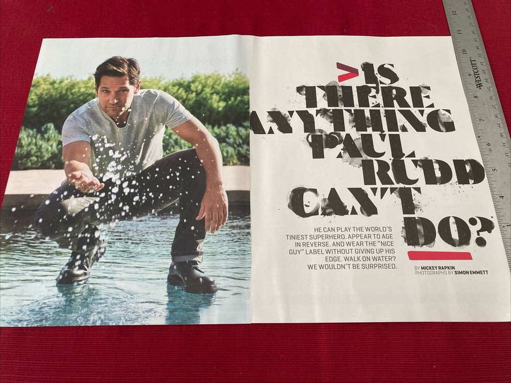 Actor Paul Rudd 8-page 2018 Print Article