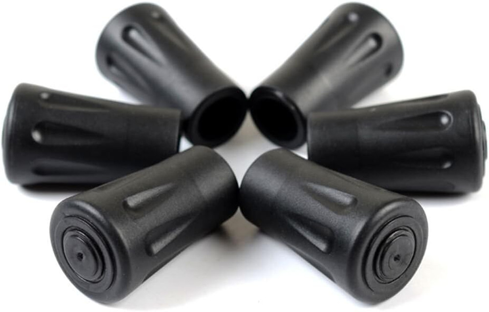 Hiking Pole Replacement Tips 16 Pack Rubber Tips for Walking Sticks Tips Trekkin