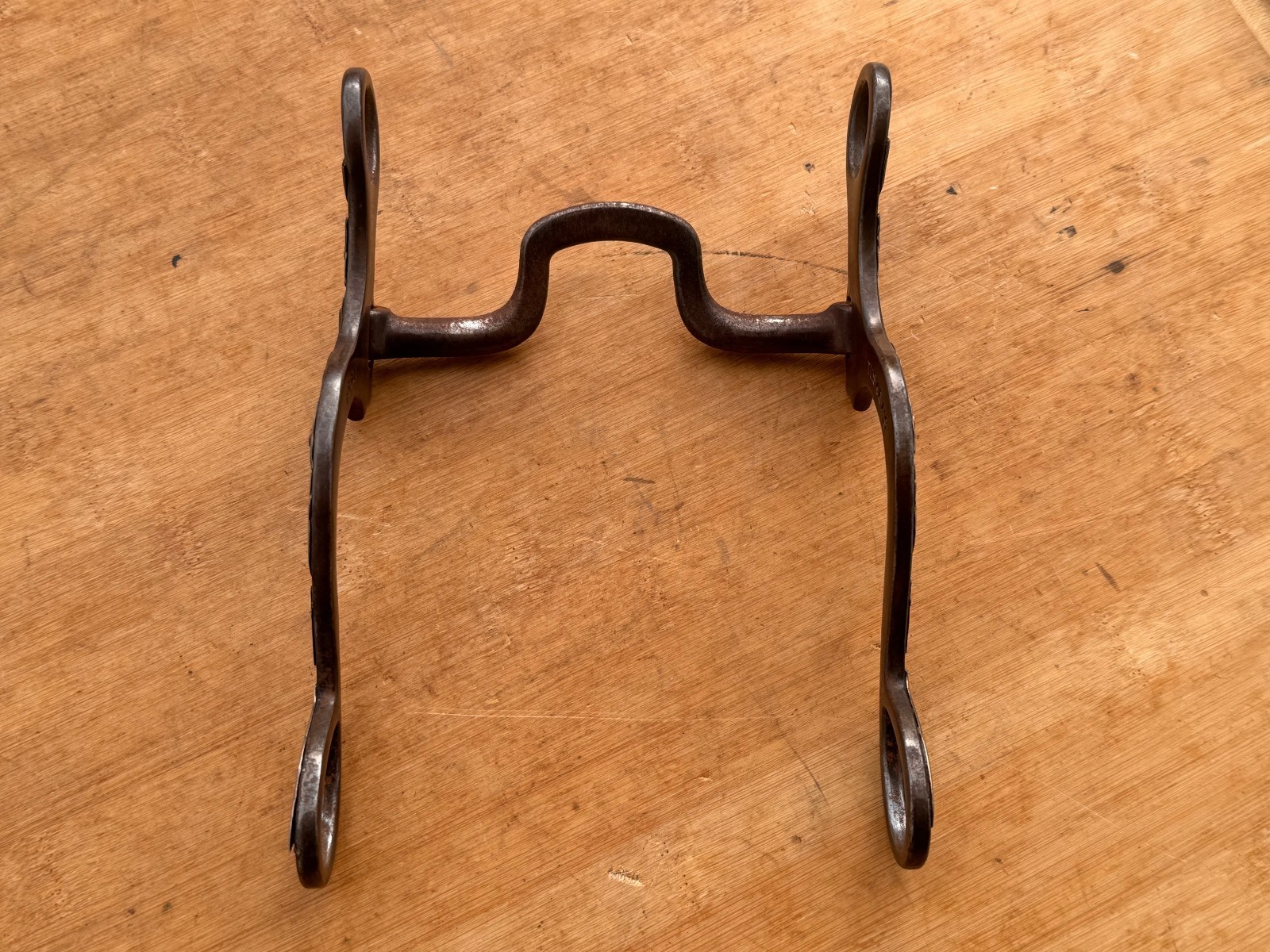 Teskey's Flat Shank Square Port Bit FSSQ ~ Silver Mounted Cheeks ~ 5"