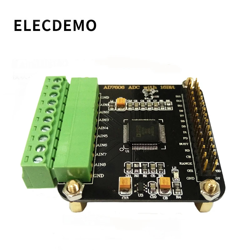 AD7606 AD Data Acquisition Module Board 16-bit ADC 8-channel Sampling 200KHz