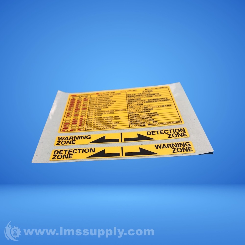 Lighting Warning Zone Detection Zone Label FNIP