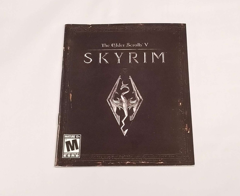 The Elder Scrolls V Skyrim Manual Instruction Booklet ONLY!!! PS3