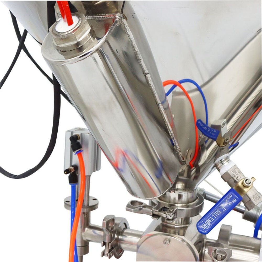 Paste Liquid Fill Machine Single Nozzle 100-1000ml Heating& Mixing Piston Filler