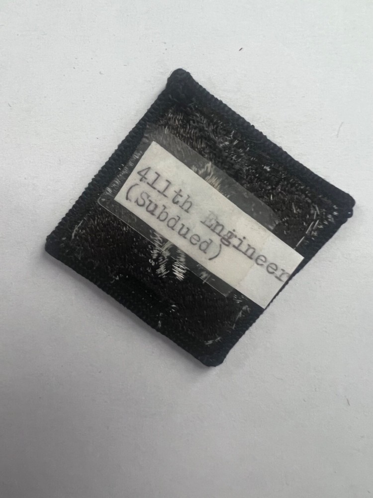 411th Engineer Brigade Subdued US Army Patch