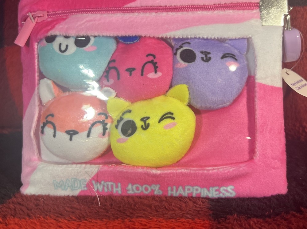 [New/Claire’s] Kitty Candy {Pink Plush/Diary/Journal} with [LOCK & KEYS]
