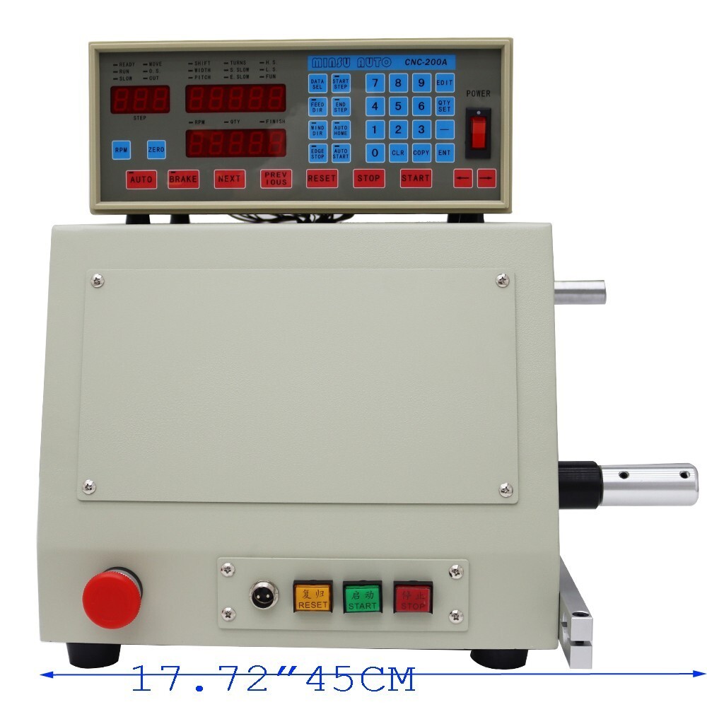 CNC Automatic Coil Winding Machine 400W Micro-Computer Controlled Winder 110V