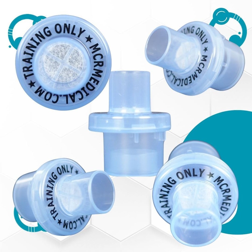 CPR Training Valves – 50 Pack Disposable OneWay Replacement Valves for CPR Ma...