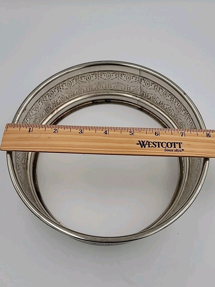 8” Silverplate Wine Coaster Without Bottom