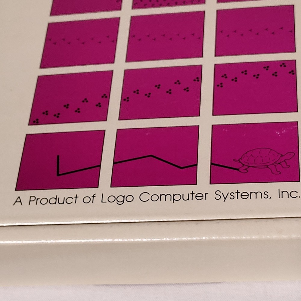 1982 Apple II Logo Software (Logo Computer Systems Inc) BOX ONLY - BOX ONLY