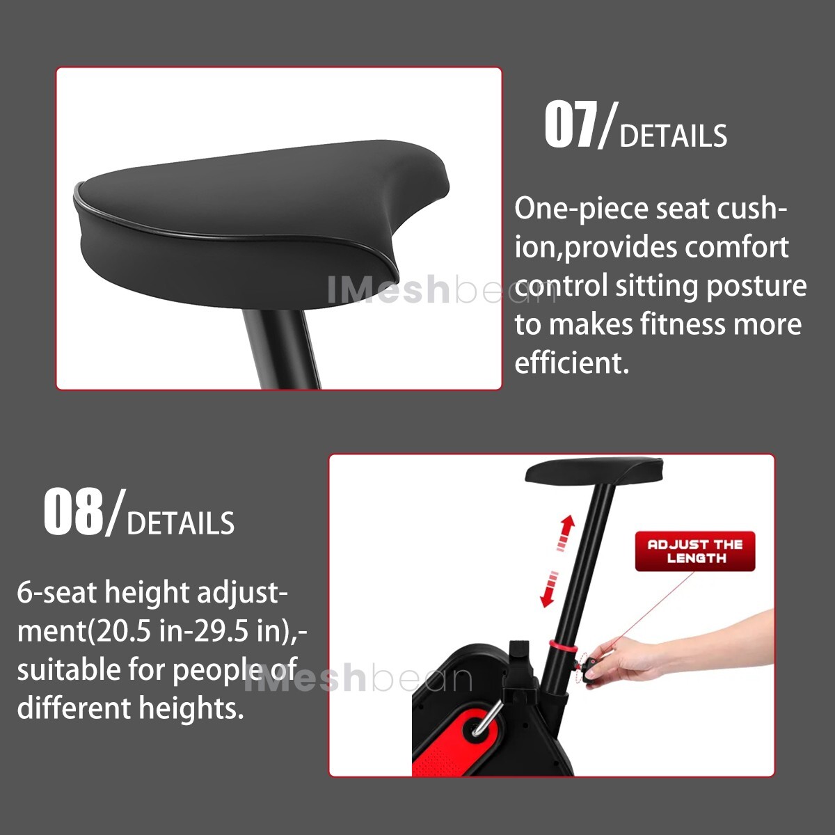 Exercise Bike Stationary Bicycle Cycling Fitness Cardio Home Workout Gym + LCD