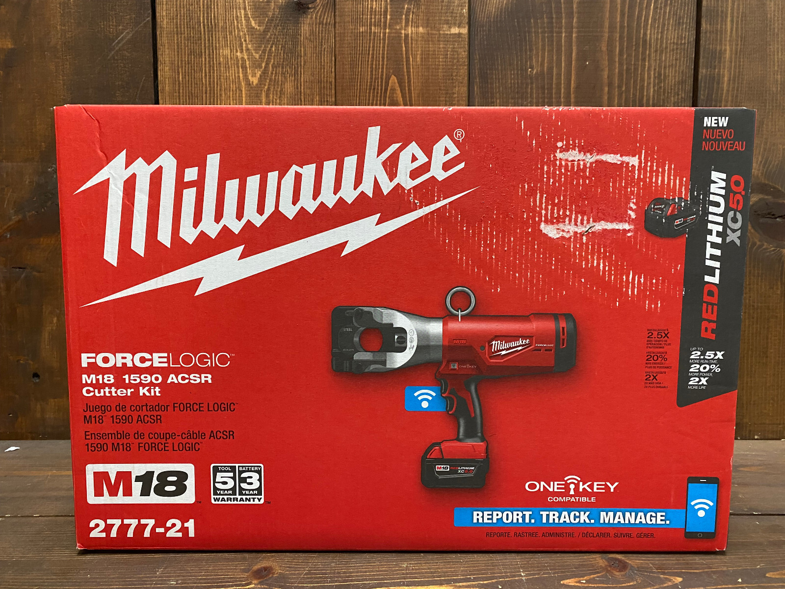 Milwaukee M18 Li-Ion FORCE LOGIC 1590 ACSR Cable Cutter Kit | 2777-21 | 5.0Ah