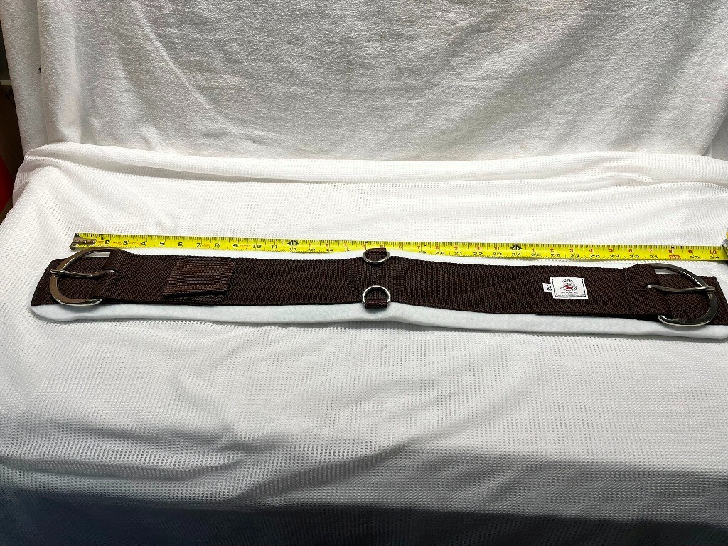 33" Brown Nylon Western Cinch, Felt Lined, - New