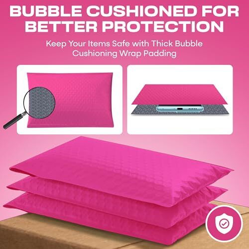 Y-HotPink-#6-mailer-50Pack-M