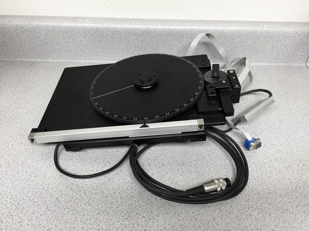 SEMPREX 12-9068 Hard DISK INSPECTION 1 uM/.025 Deg Encoded Microscope STAGE *EUC