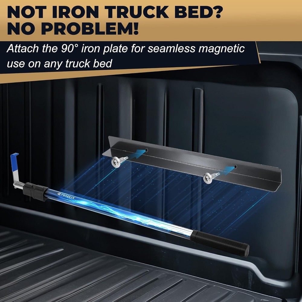 Magnetically Mounted Cargo Grabber Extendable Tool Truck Bed Accessories