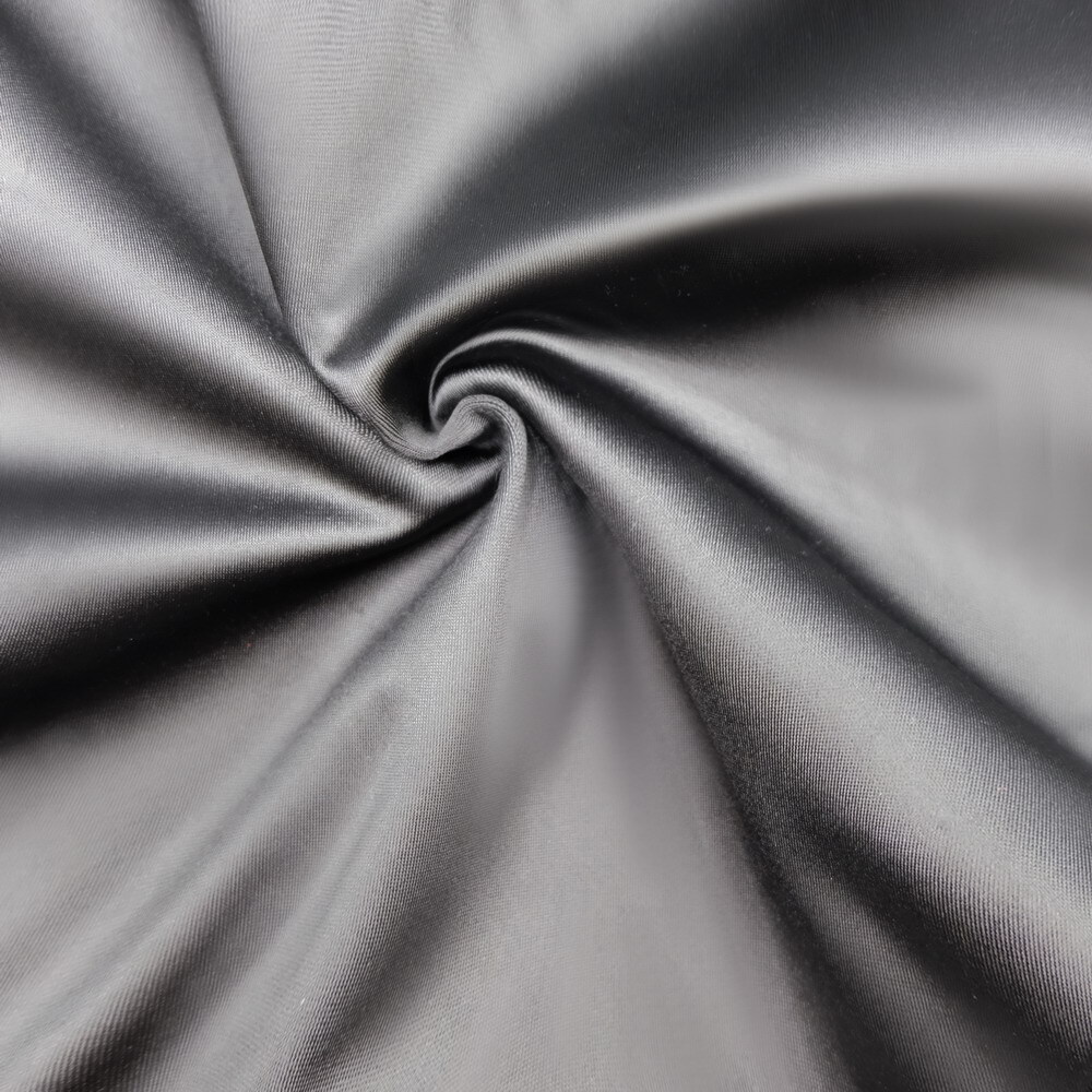 Luxallacki Silky Satin Pull-on Garter Girdle with 6 Straps Suspender Metal Clips