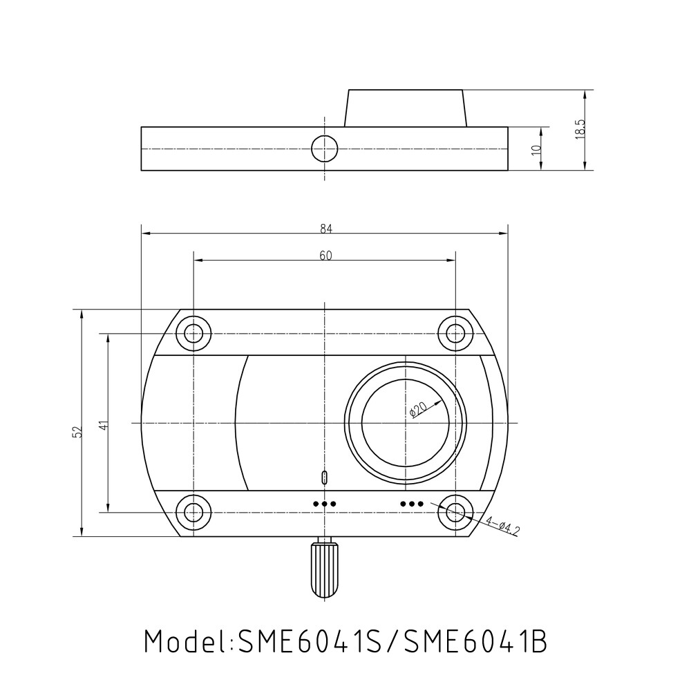 Hole 20mm SME conversion arm phono arm base Replacement For Vinyl record player