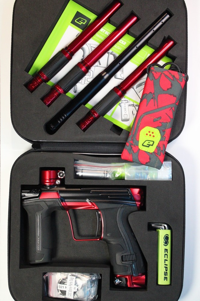 Planet Eclipse Infamous CS2 Pro DNA Paintball Marker - Widow - Black / Red