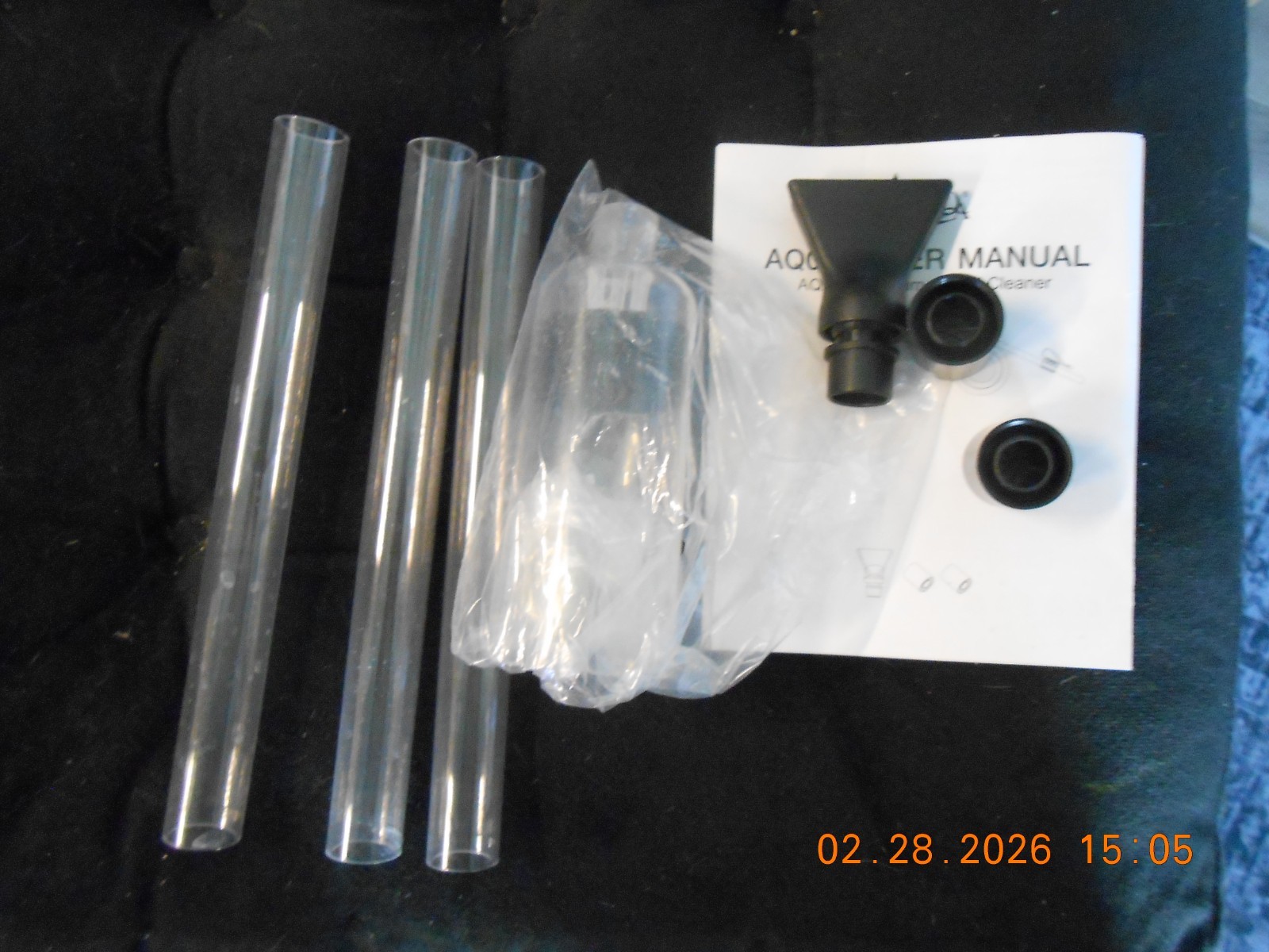 AQQA Aquarium Gravel Cleaner, 4-in-1 Upgrade Suction Power Manual Fish Tank G...