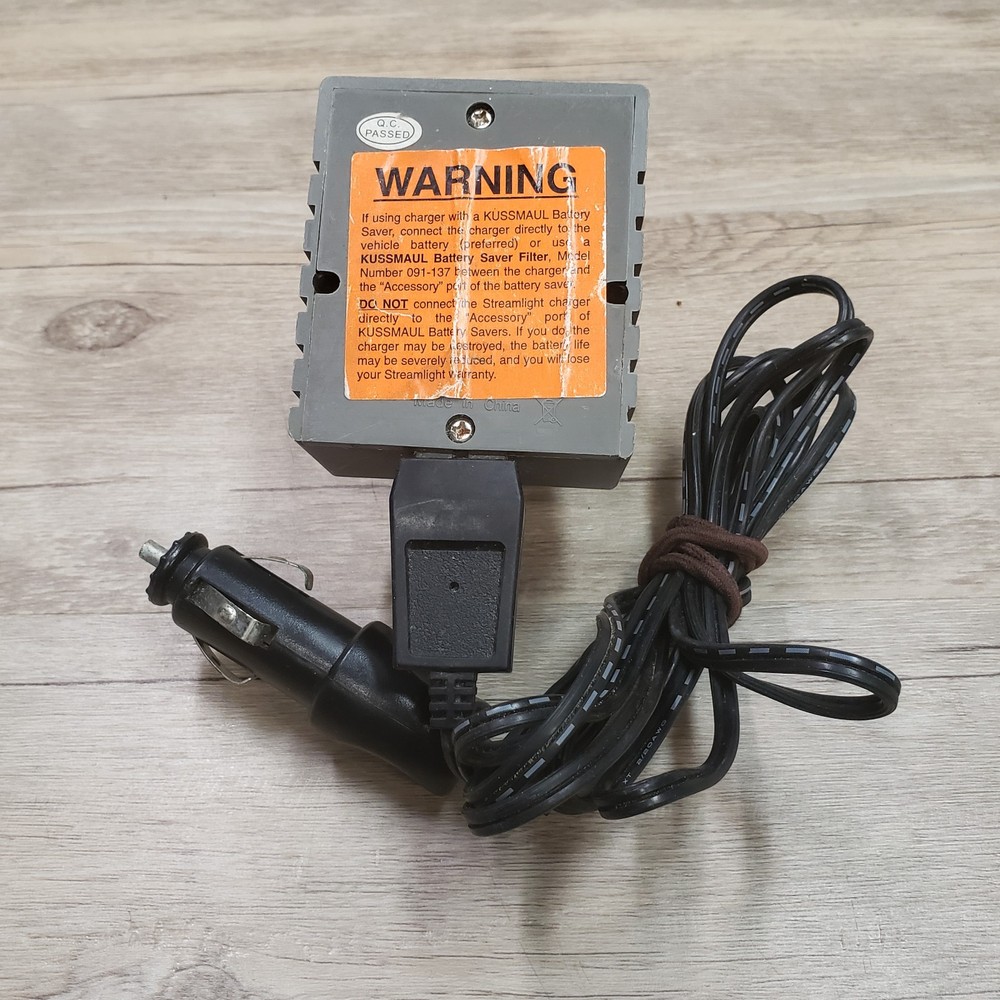 Streamlight Stinger Fast Charger 12V Car Socket Adapter Model: 75103-Tested
