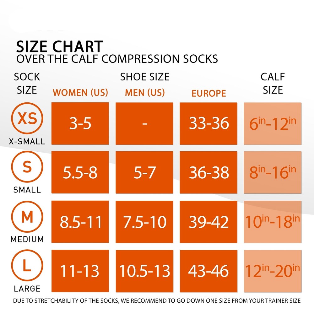 Graduated Compression Socks 2 Pack Medium Navy/Navy